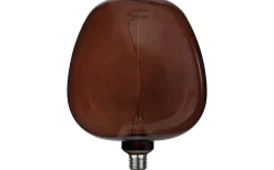 Dekorativa Ljuskällor E27<Star Trading LED E27 Stor 190mm DecoLED Brun 1800K 45lm 2W