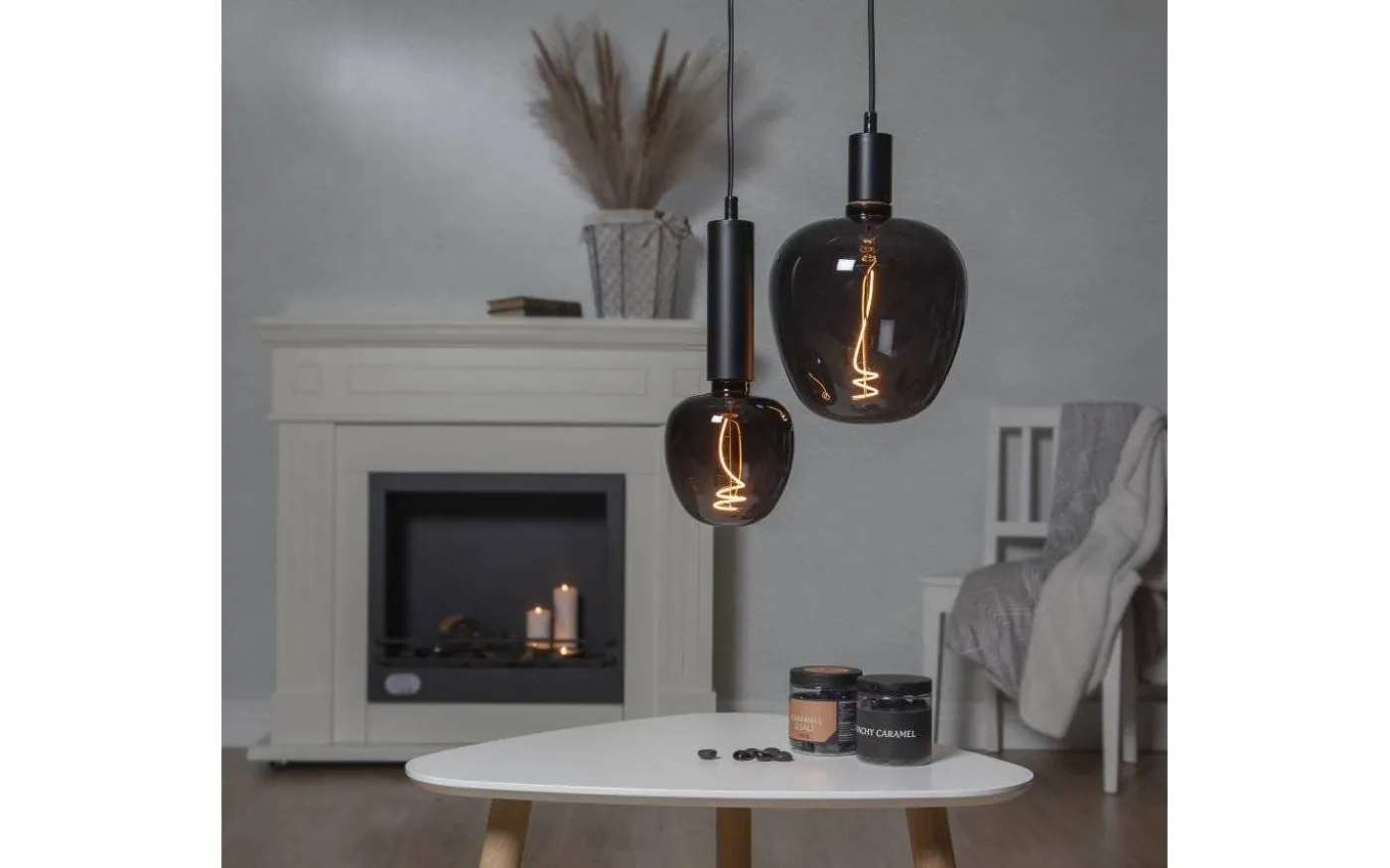 LED E27 Stor 245mm DecoLED Smoke 2200K 40lm 2W(4W)