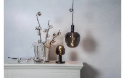 Star Trading LED E27 Stor 125mm DecoLED Smoke 2200K 40lm 2W(4W)* Dekorativa Ljuskällor E27|Heavy Smoke E27