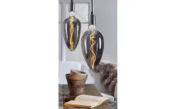 Dekorativa Ljuskällor E27|Heavy Smoke E27<Star Trading LED E27 Stor 330mm Industrial Vintage Smoke 2200K 50lm 2,5W(5W)