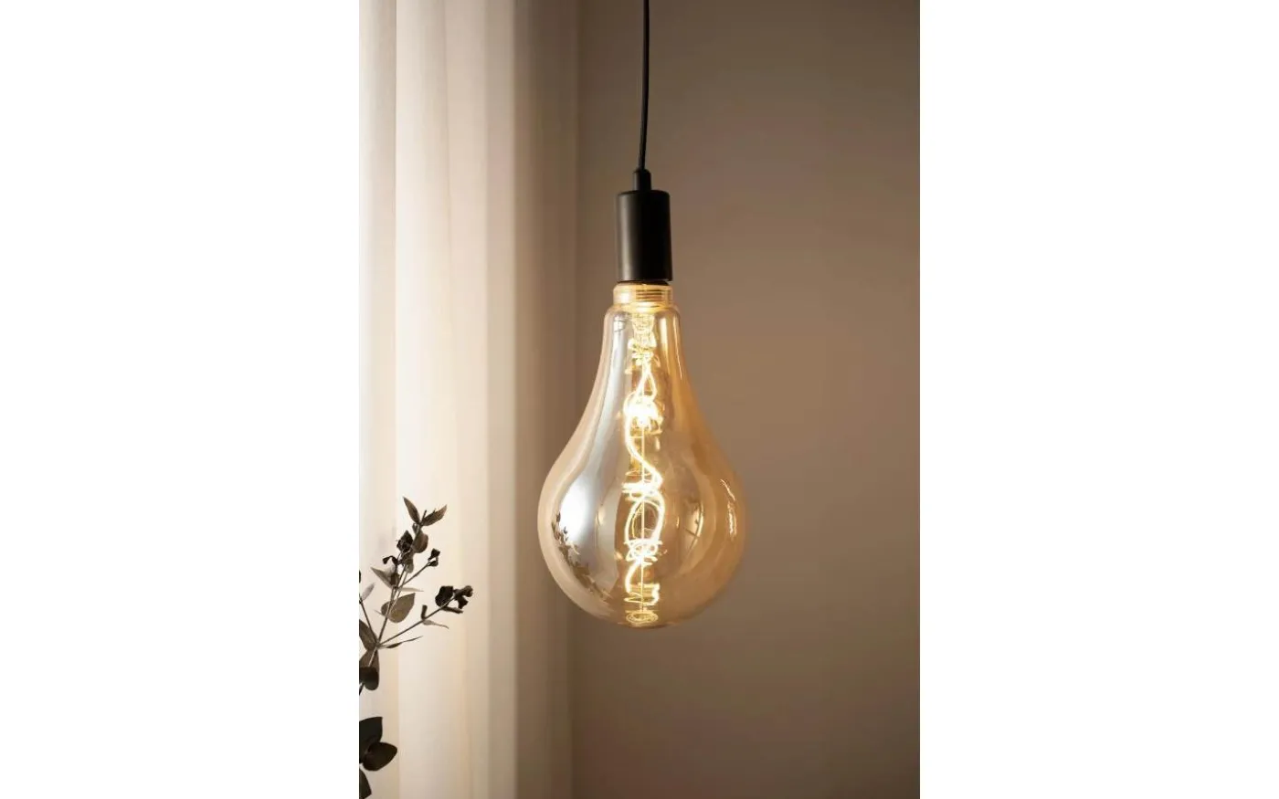 LED E27 Stor Pear Amber 2200K 265m 4W(20W)