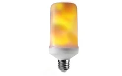 LED E27 Tub Moving Flame Opal 1500K 60lm 1,8W(6W)