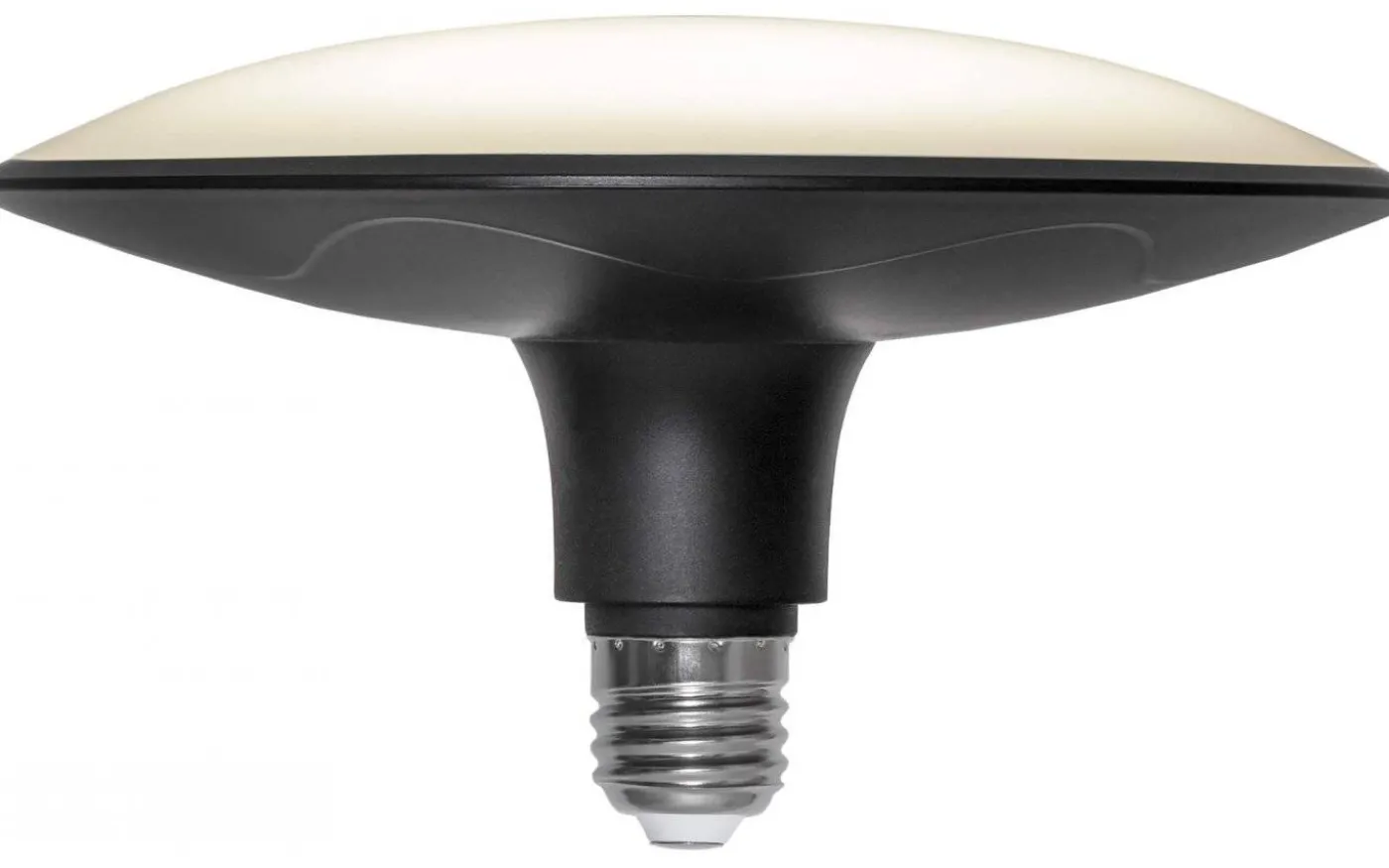 LED E27 Ufo Opal Svart 3000K 1600lm 25W(104W)