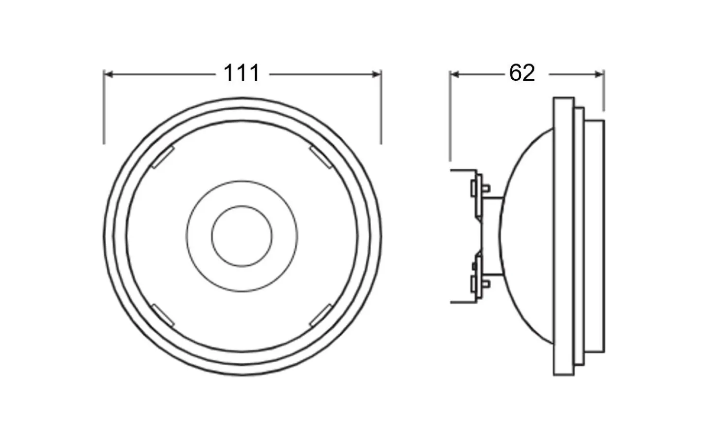 G53 (Ar111)<Ledvance LED G53 AR111 12V 3000K 800lm 11,7W(70W) 40°