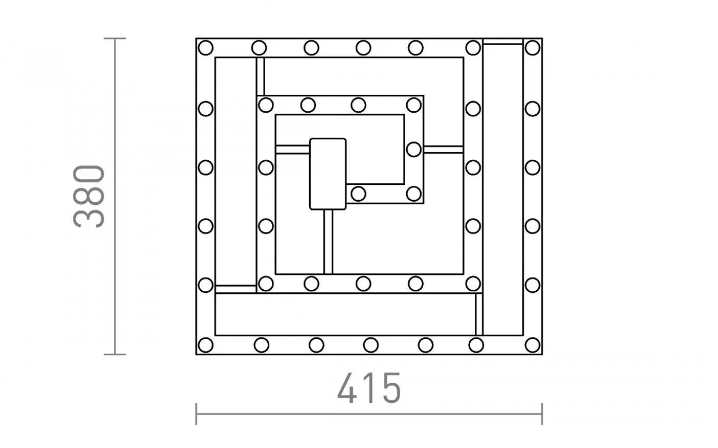 LED Modul Sq 41 230V LED 48W 3000K