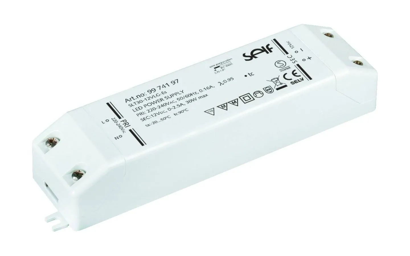 Strömförsörjn.,Nätstörskydd<Malmbergs LED-DRIVER, Konstantspänning