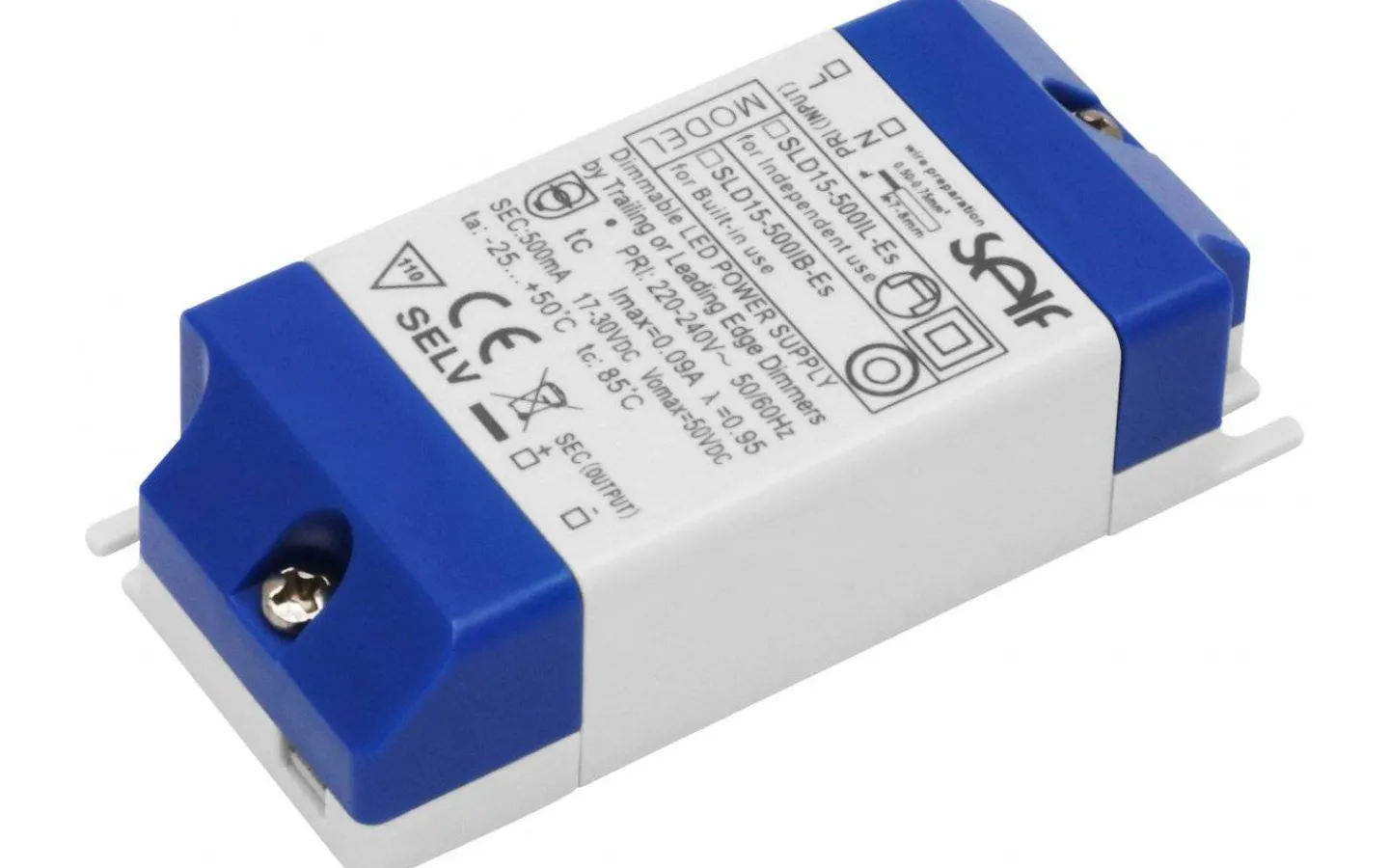 Led-Driver (Konstantström Ma)<Malmbergs LED-driver Konstantström 500mA 8,5-15W Dimbar