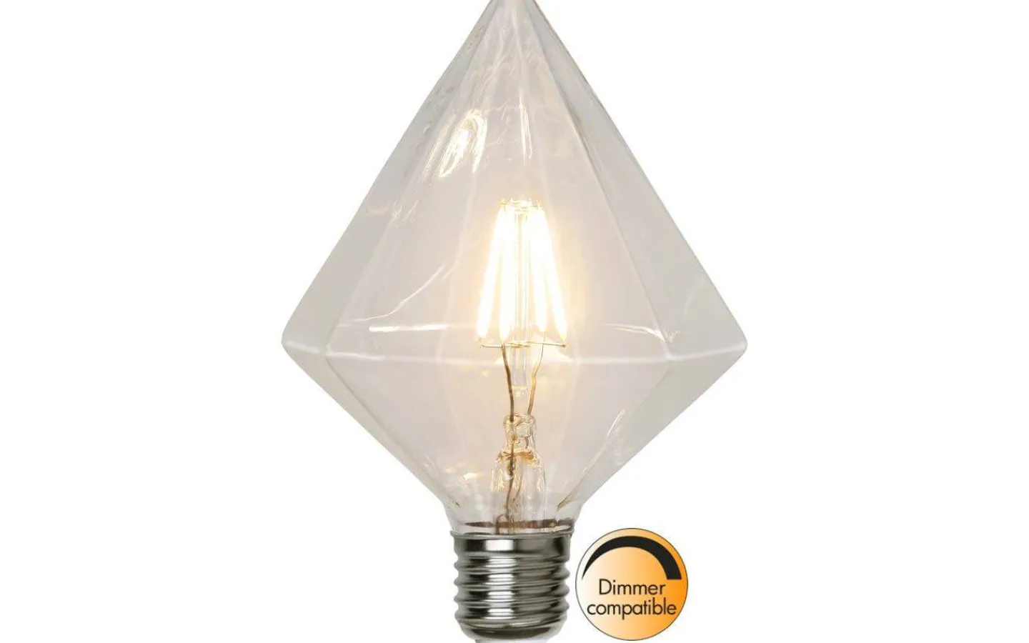 Dekorativa Ljuskällor E27<Star Trading LED-Lampa Diamant, E27 2700K 320lm 3,2W(30W)