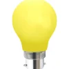LED-Lampa Normal, Okrossbar B22 Gul 18lm 0,9W