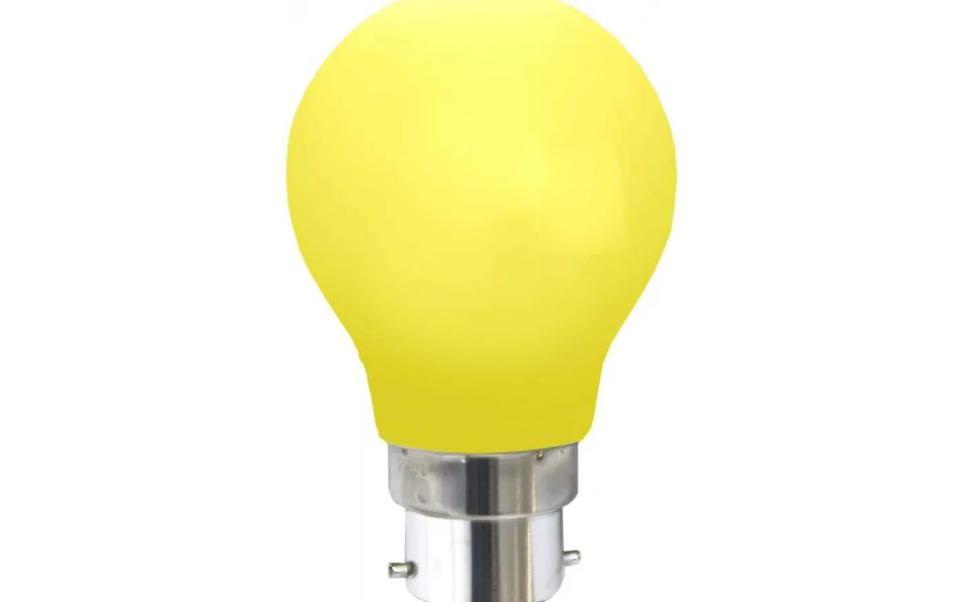 LED-Lampa Normal, Okrossbar B22 Gul 18lm 0,9W