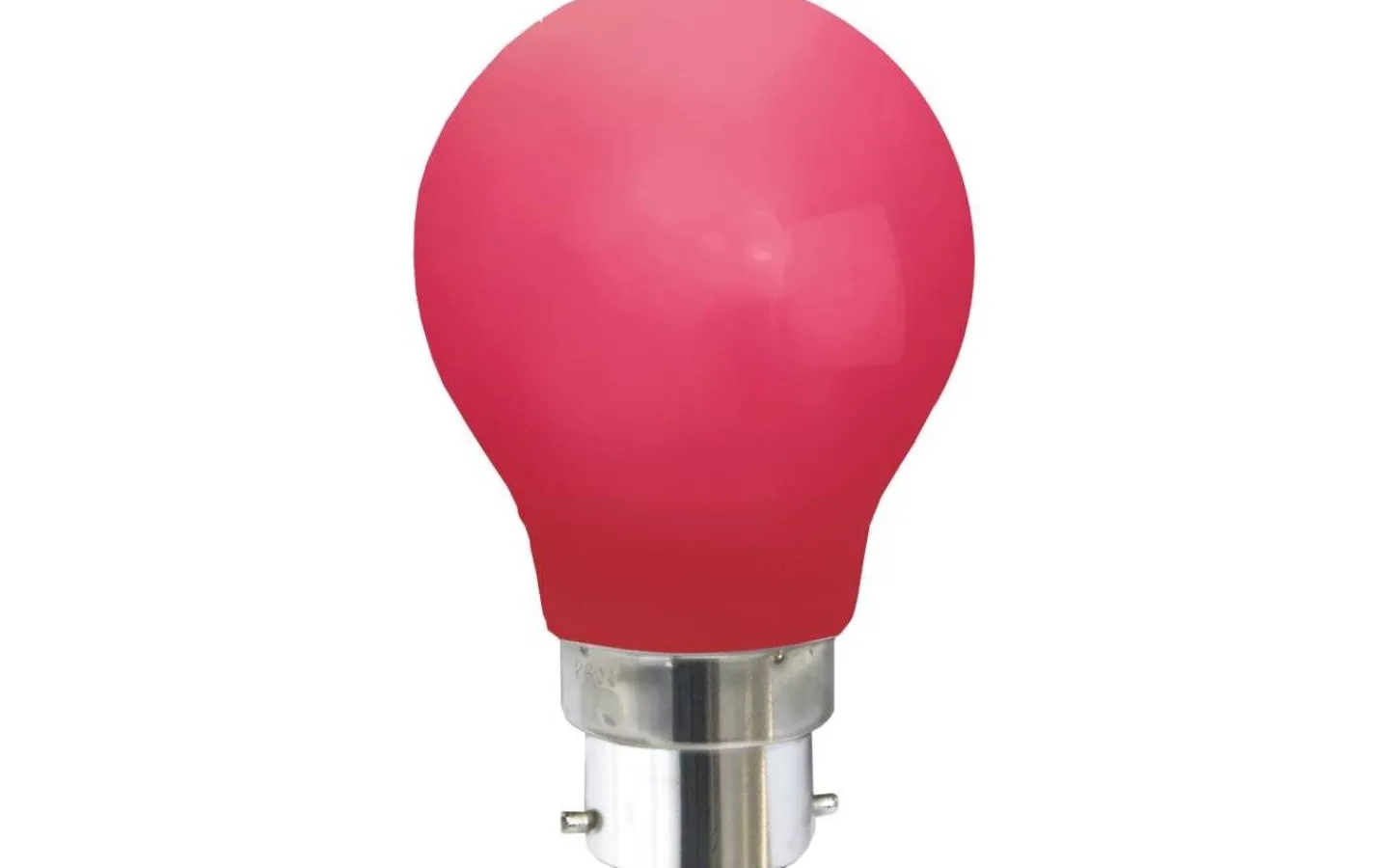 B22<Star Trading LED-lampa Normal, Okrossbar B22 Röd 0,9W