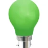 Star Trading LED-lampa Normal, Okrossbar B22 Grön 0,9W* B22