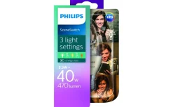 LED-lampa -3-SceneSwitch-, Kron, Klar, 5,5/4/2W, E14, 230V, Ph