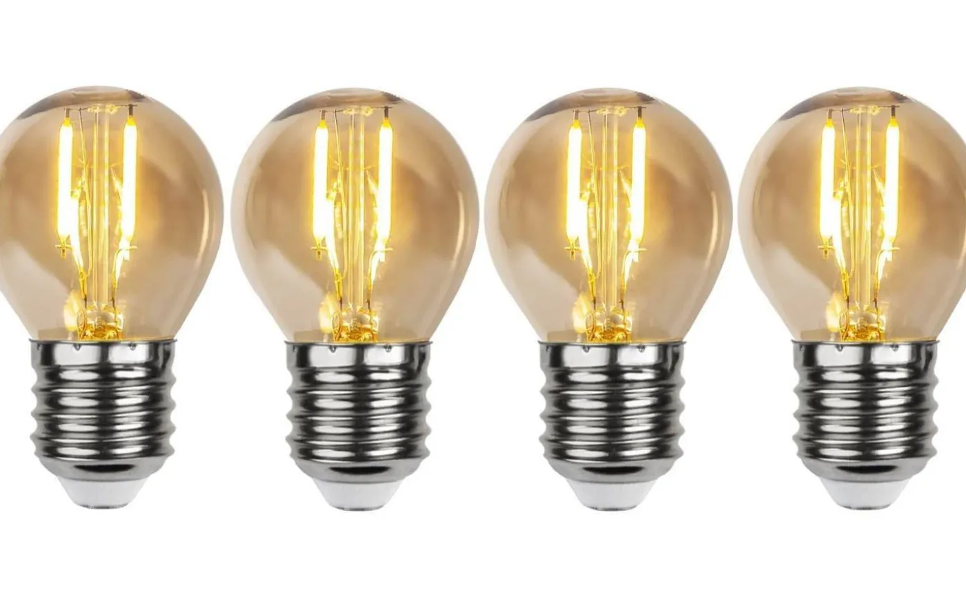 LED-Lågvoltslampa 24V Klot E27 2500K 28lm 0,23W(3W) 4-Pack