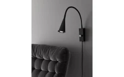 Sovrum|Läslampor<Belid Ledro Vägglampa LED GU5,3 Mattsvart