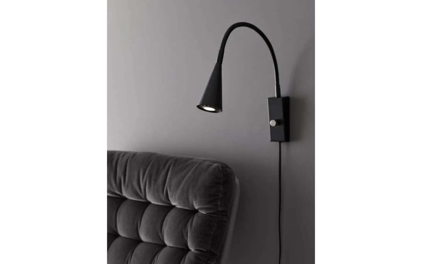 Sovrum|Läslampor<Belid Ledro Vägglampa LED GU5,3 Mattsvart