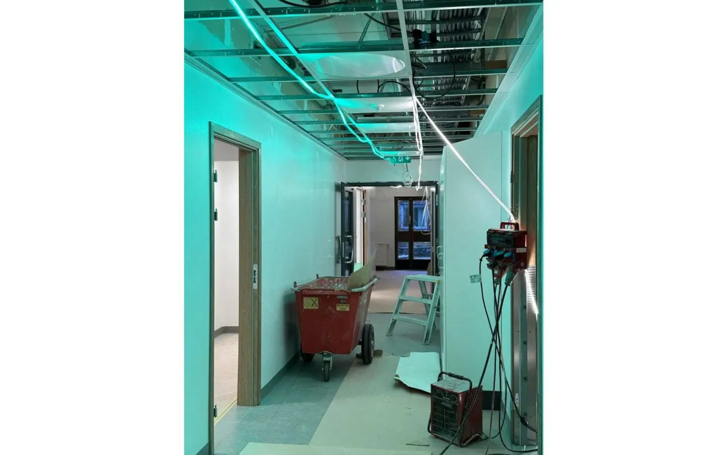 Malmbergs LED-slinga Bygg 10 m, Grön, 120W, 3000lm, IP44* Allmänbelysning