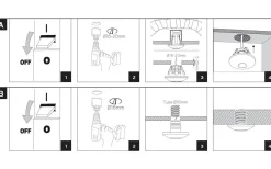 Minispotlights & Ledpuckar<Hidealite LED-Spot för Slang 16mm, 2700K 90lm 1,2W 350mA Vit