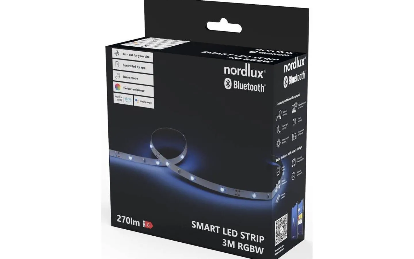 Nordlux Smart Light|12V Led Slinga<Nordlux LED-strip Smart Light 3m RGB+CCT IP65 Komplett Kit