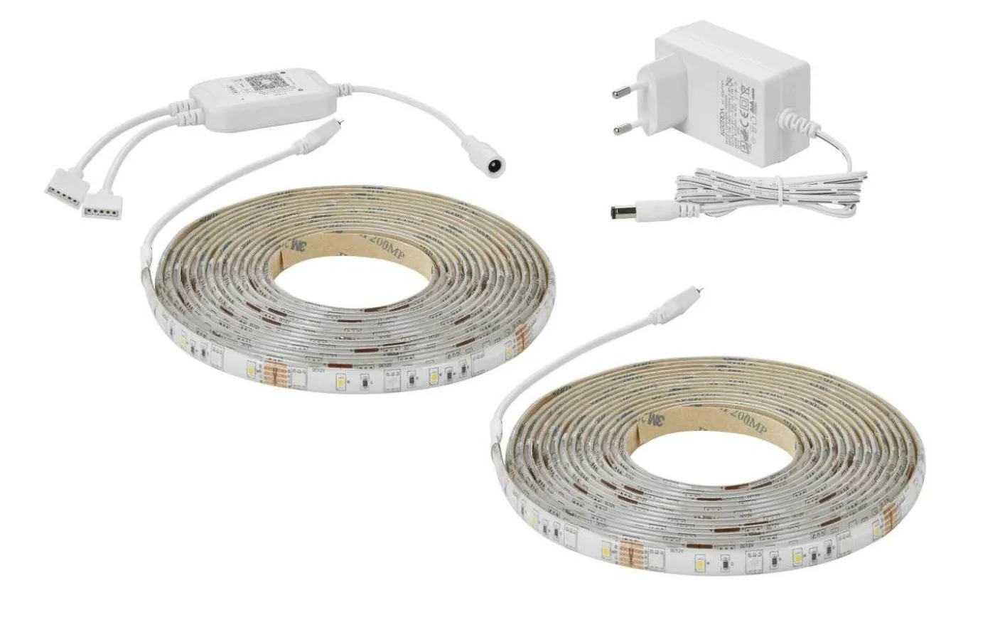 LED-strip Smart Light 2x5m RGB+CCT IP65 Komplett Kit