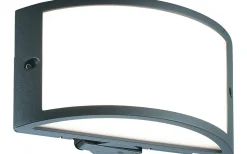 Utomhusarmaturer, Stolpar|Vägglampor Utomhus<Malmbergs Leeds II Väggarmatur LED med Vägguttag Grå IP54