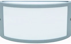 Utomhusarmaturer, Stolpar|Vägglampor Utomhus<Malmbergs Leeds Väggarmatur Silver E27 IP44