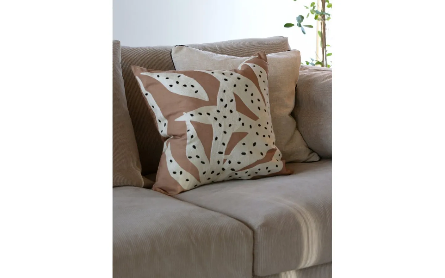 Kuddfodral<Svanefors Leia Kuddfodral Beige 45x45cm