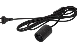 Star Trading Lens Sladdställ 3,5m E27 Svart* Sladdställ Med Sockel