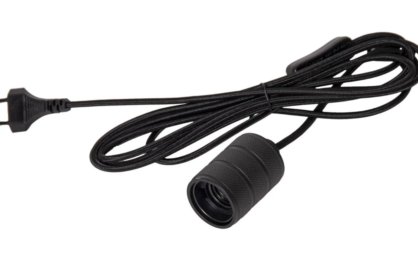 Star Trading Lens Sladdställ 3,5m E27 Svart* Sladdställ Med Sockel