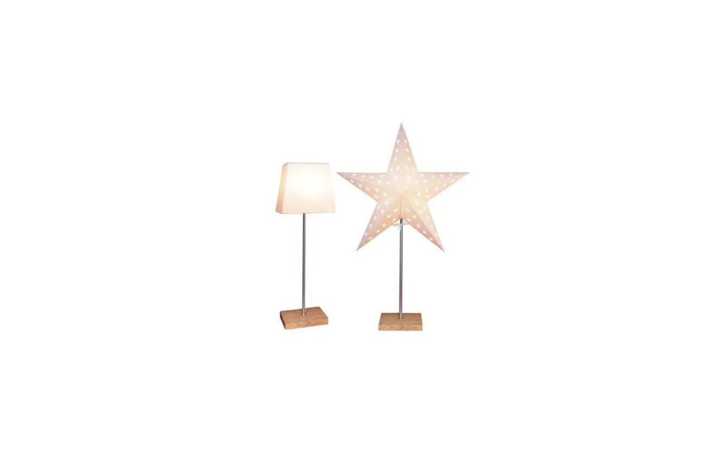 Visa Alla Julstjärnor|Julstjärnor På Fot<Star Trading Leo Kombination Skärm och Stjärna På Fot 65cm Ek