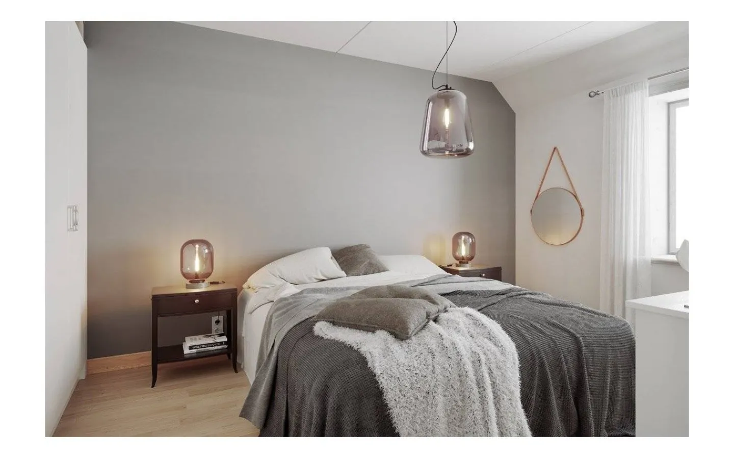 By Rydens Leola Bordslampa 31cm Grå* Vardagsrum|Bordslampor