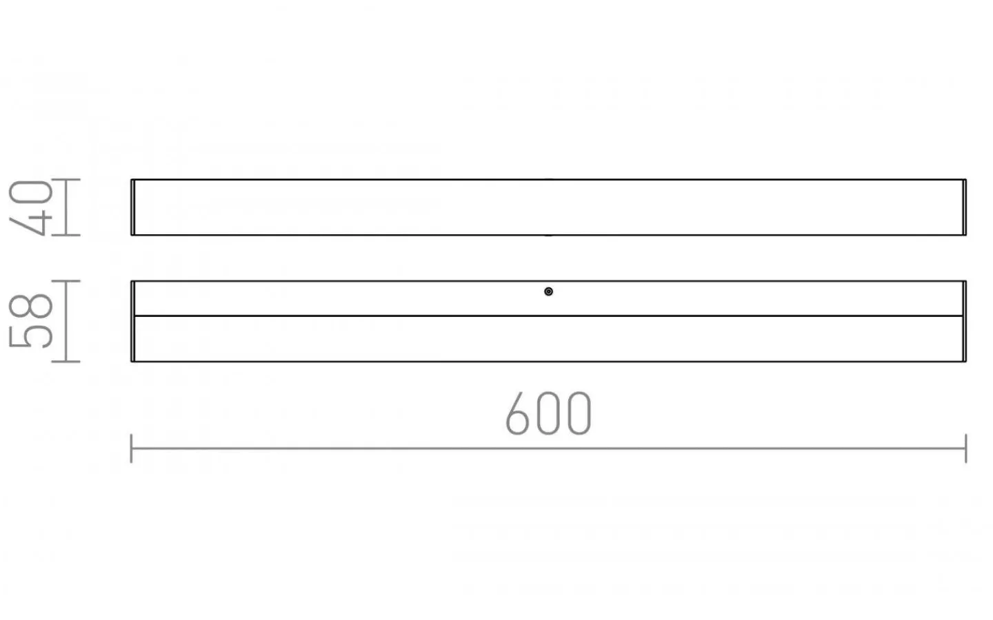 Badrumslampor Vägg<Rendl Levia Vägglampa Borstad Aluminium 60cm LED 12W IP44 3000K