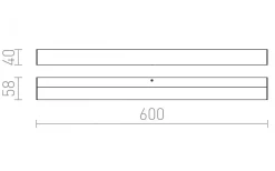 Badrum|Badrumslampor Vägg<Rendl Levia Vägglampa Krom 60cm LED 12W IP44 3000K