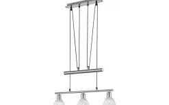 Avlånga Taklampor<Trio Lighting Levisto Takpendel 3-delad E14 borstad stål