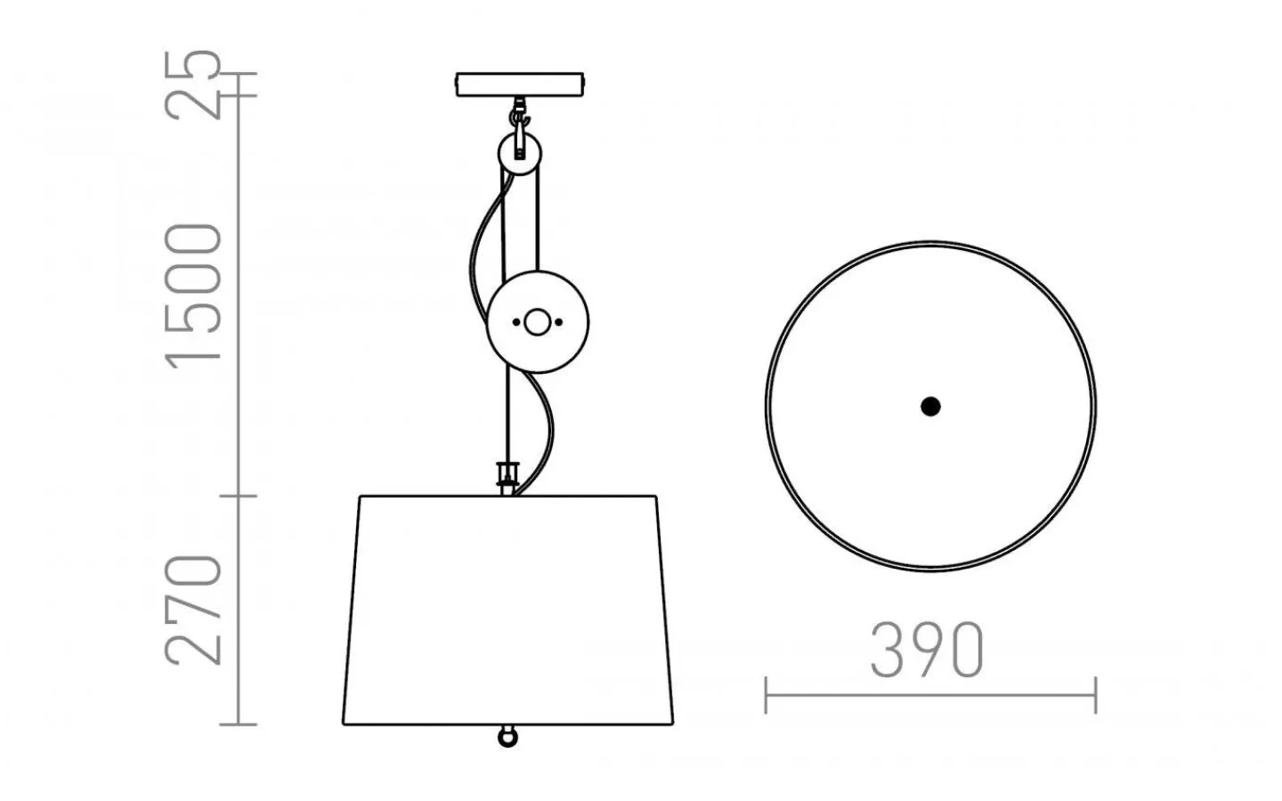 Kök & Matplats<Rendl Levita Taklampa med hiss Svart/Krom E27