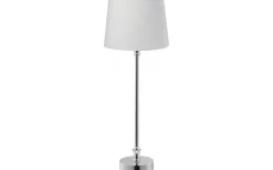 PR Home Liam Bordslampa 56cm Krom/Vit* Bordslampor