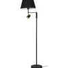 Cottex Libra 2L Golvlampa 155cm Svart/Mässing* Vardagsrum|Golvlampor