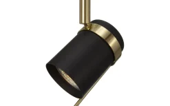 Cottex Libra 2L Golvlampa 155cm Svart/Mässing* Vardagsrum|Golvlampor