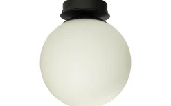 Lido Plafond 20cm Svart/Opalvit IP23
