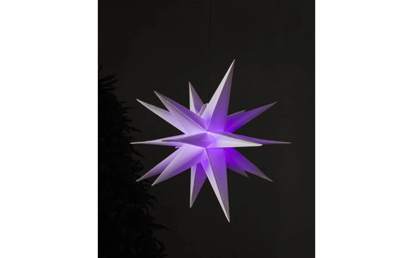 Star Trading Lighty Outdoor Sladdställ till Julstjärna 7,5m LED Färgväxlande* Julstjärnor Utan Sladd|Julpynt Utomhus