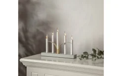 Visa Alla Adventsljusstakar|Adventsljusstakar 0-30 Cm<Star Trading Lilja Adventsljusstake 25cm Grå