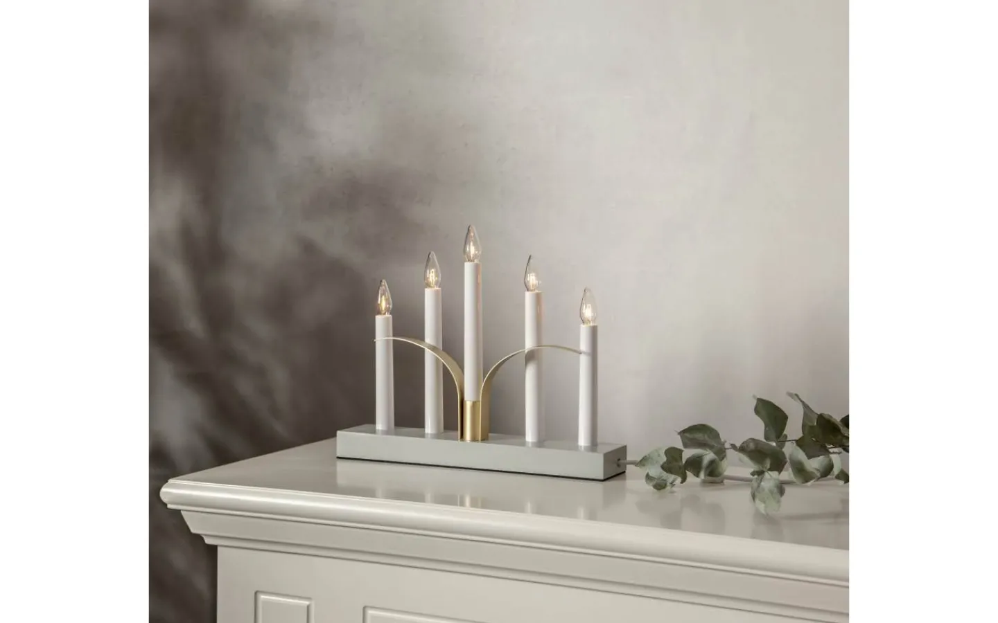 Visa Alla Adventsljusstakar|Adventsljusstakar 0-30 Cm<Star Trading Lilja Adventsljusstake 25cm Grå