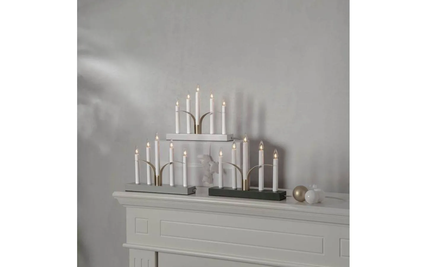 Visa Alla Adventsljusstakar|Adventsljusstakar 0-30 Cm<Star Trading Lilja Adventsljusstake 25cm Grå