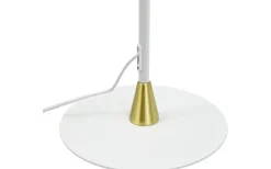 Lilje Golvlampa 135cm Dubbel Vit/Mässing