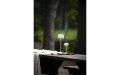 Uppladdningsbara Lampor Utomhus|Uppladdningsbara Lampor Utomhus<Konstsmide Lille Uppladdningsbar Bordslampa LED 36cm Vit IP54
