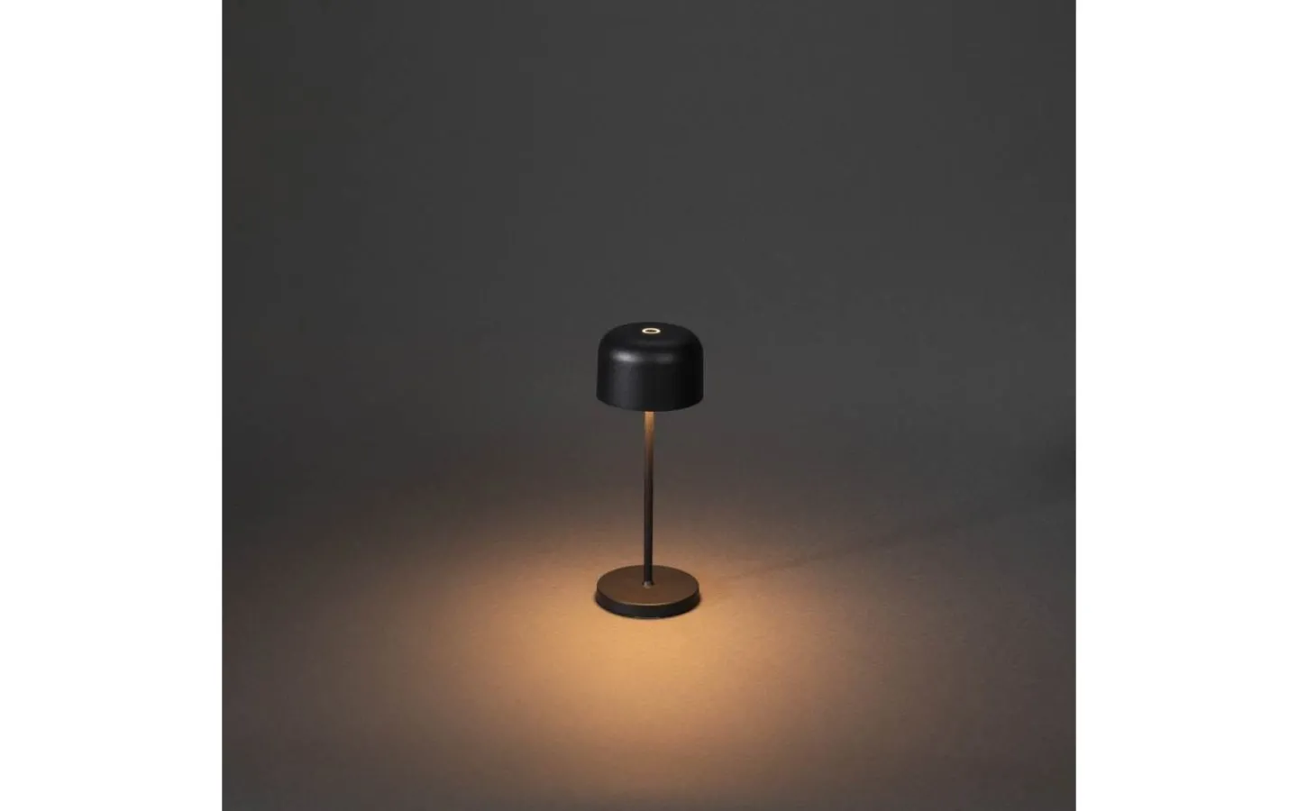Konstsmide Lille Uppladdningsbar Bordslampa LED 20cm Svart IP54* Uppladdningsbara Lampor Utomhus|Uppladdningsbara Lampor Utomhus