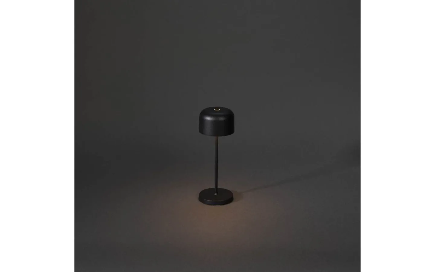 Konstsmide Lille Uppladdningsbar Bordslampa LED 20cm Svart IP54* Uppladdningsbara Lampor Utomhus|Uppladdningsbara Lampor Utomhus