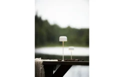 Uppladdningsbara Lampor Utomhus|Uppladdningsbara Lampor Utomhus<Konstsmide Lille Uppladdningsbar Bordslampa LED 20cm Vit IP54