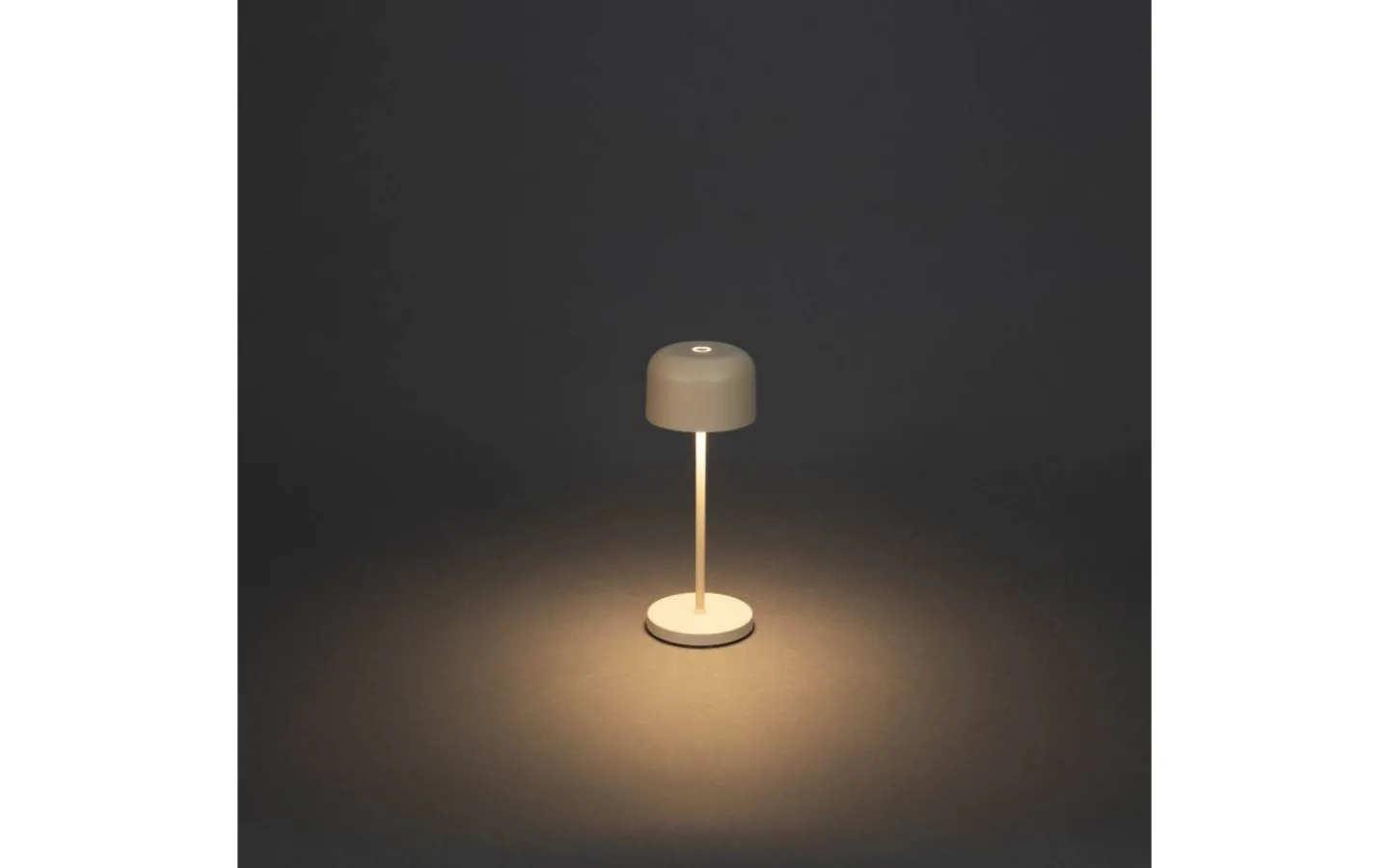 Konstsmide Lille Uppladdningsbar Bordslampa LED 20cm Sand IP54* Uppladdningsbara Lampor Utomhus|Uppladdningsbara Lampor Utomhus