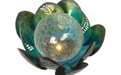 Visa Alla Solcellslampor<Star Trading Lilly Solcellslampa 12cm Silver/Blå